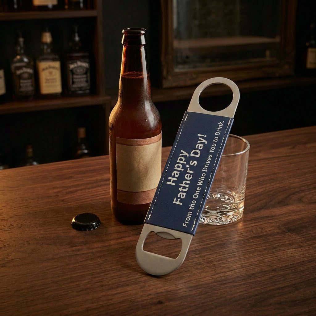 Leather-Wrapped Bottle Opener