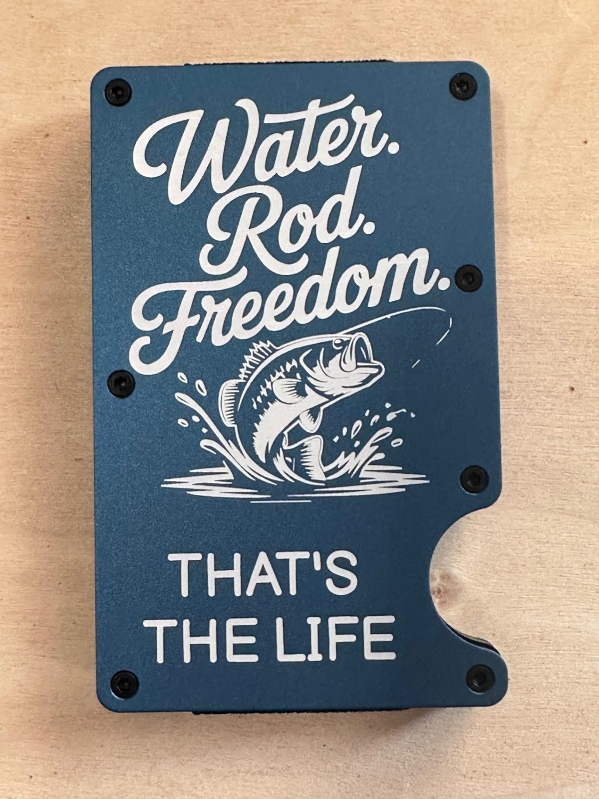 Personalized metal wallet
