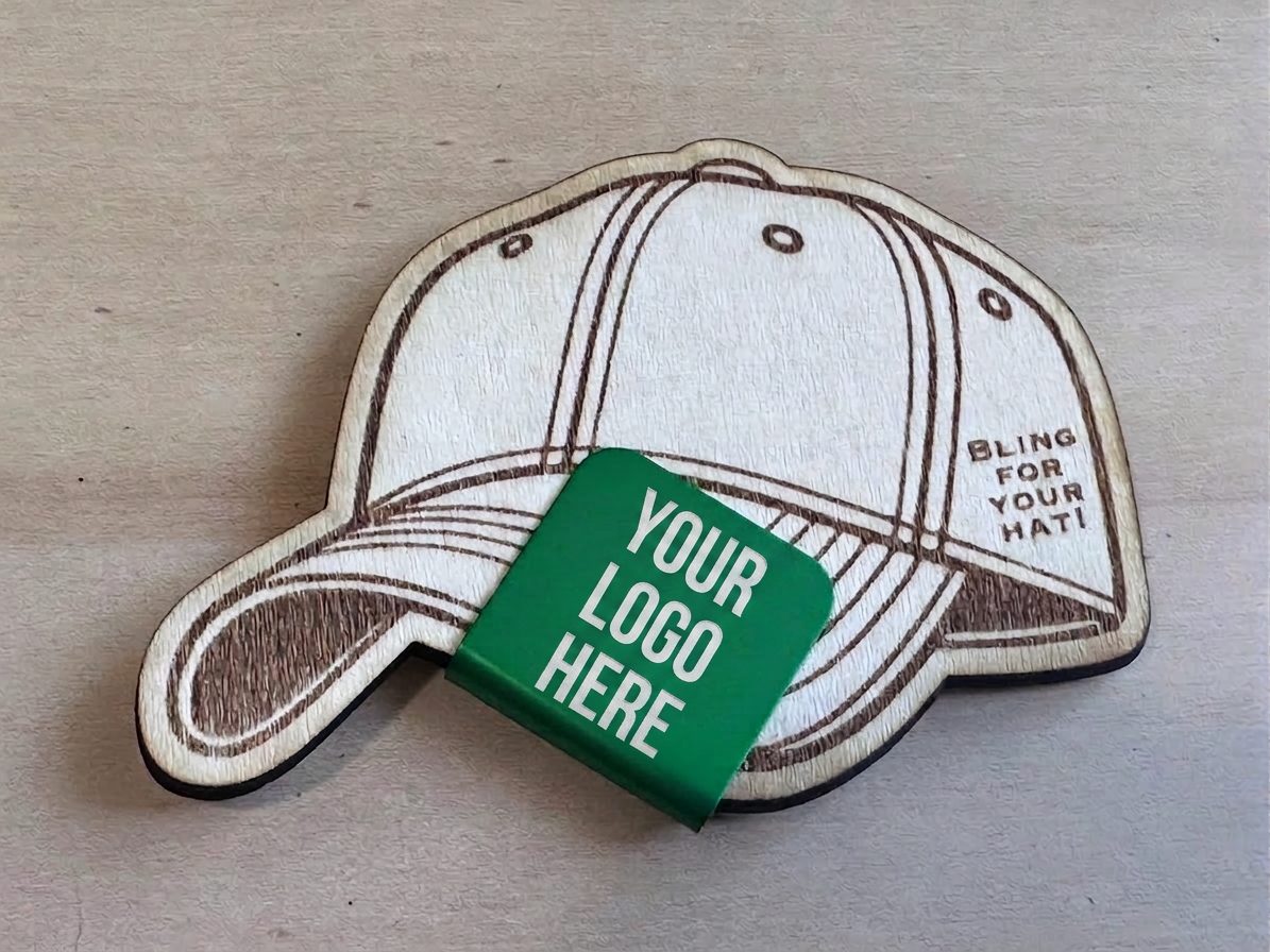 Custom hat clip with logo