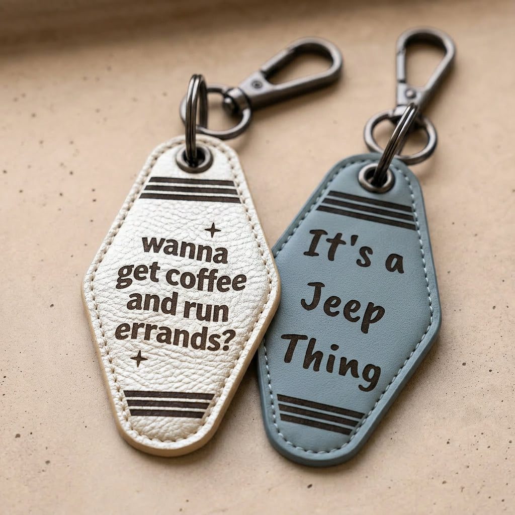 Vintage Motel Keychains