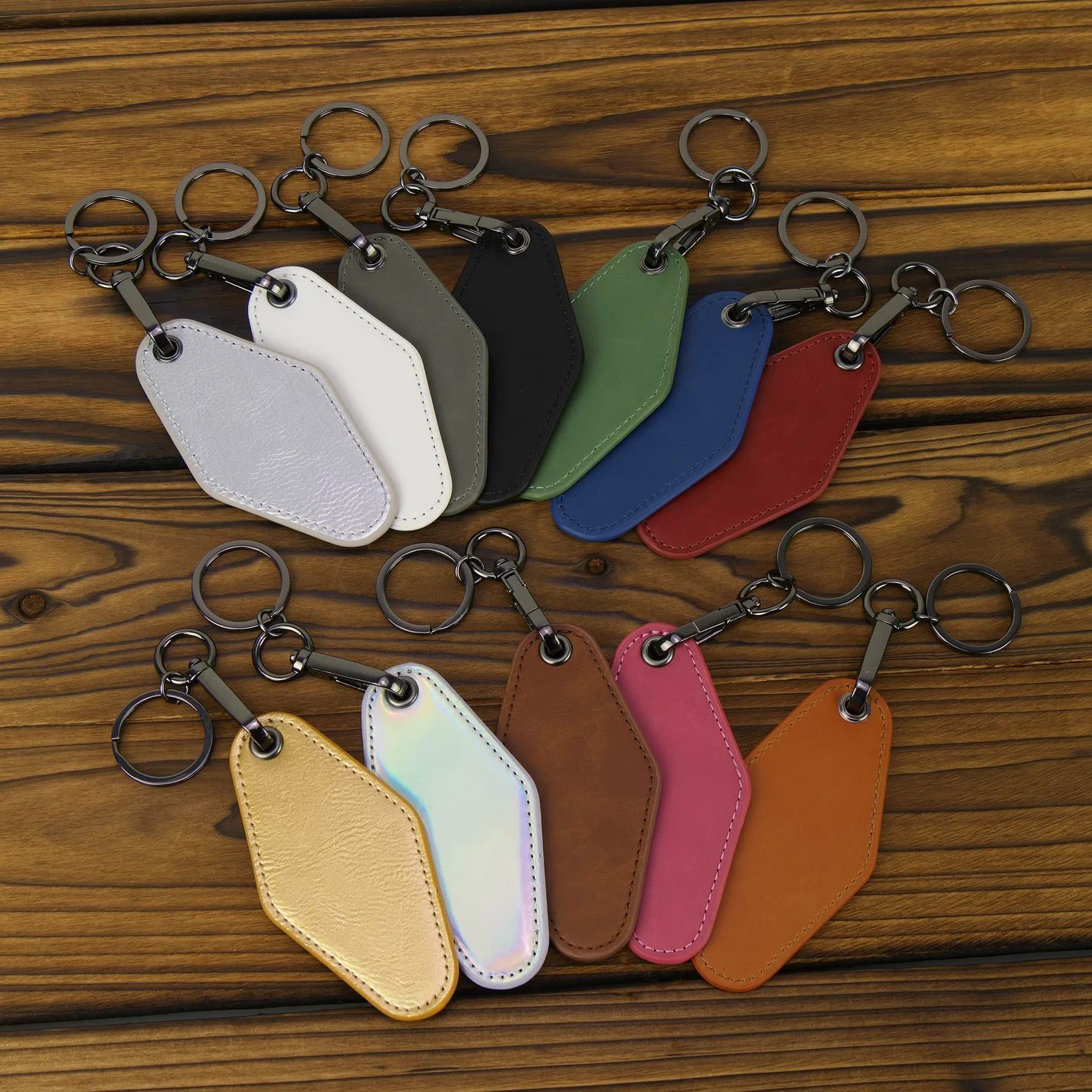 Vintage Motel Keychains Colors